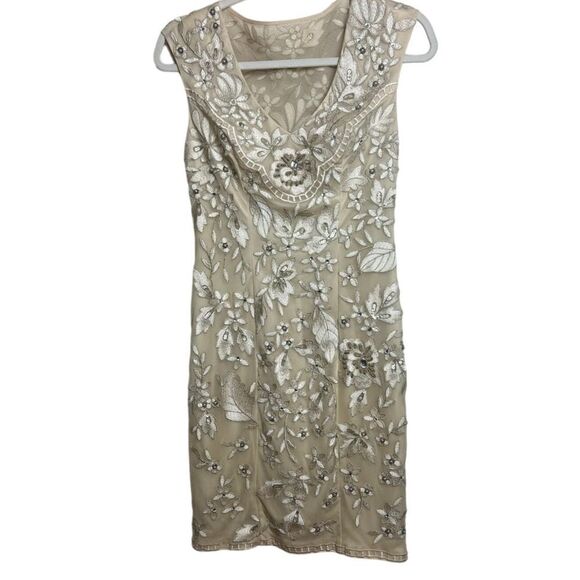 Sue Wong Nocturne Beaded Embroidered Cocktail Dress Sz. 4 - Picture 3 of 13